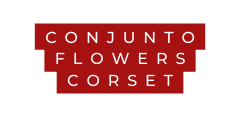 CONJUNTO flowers corset